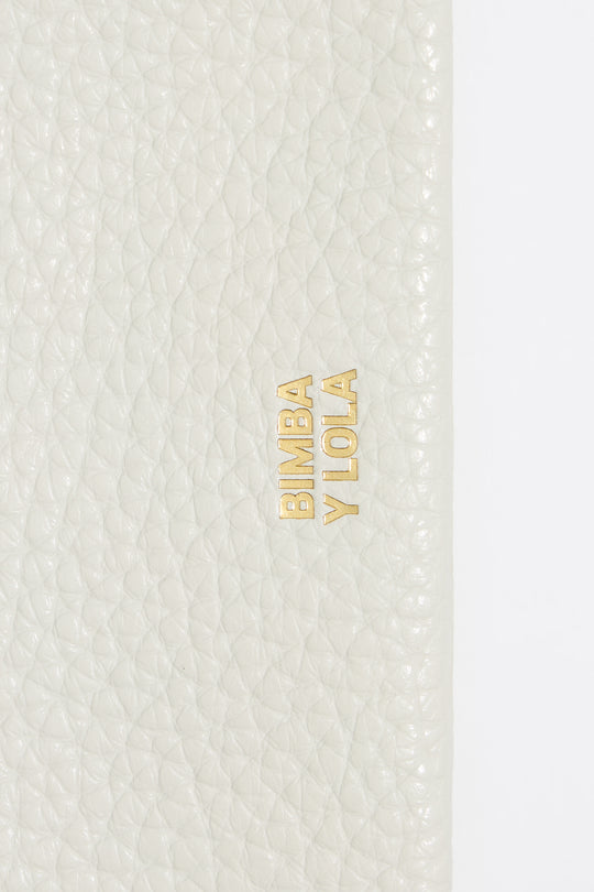 Off-white leather wallet