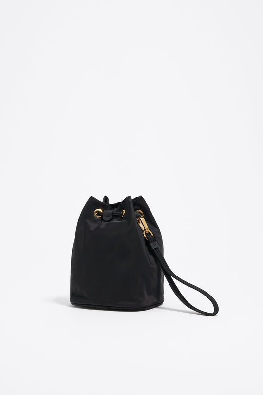 Black nylon make-up case