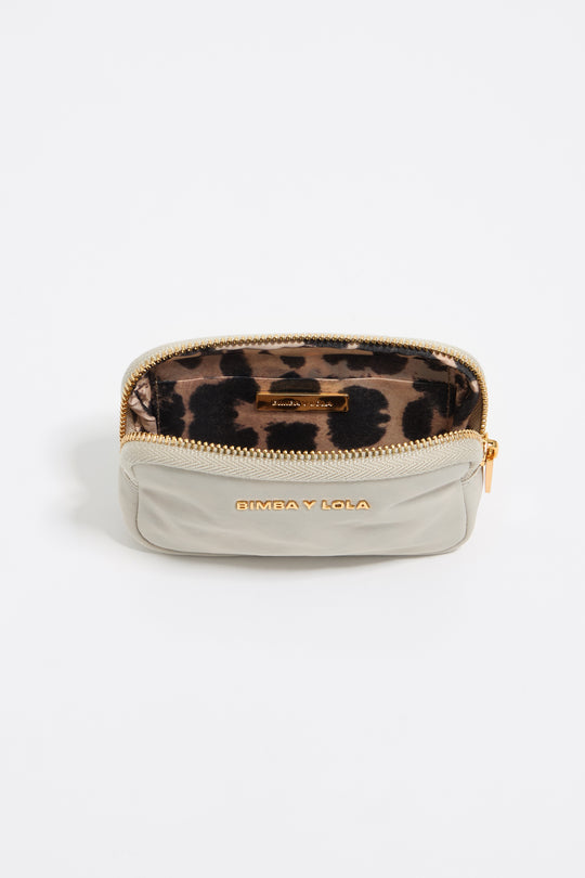 Stone white nylon coin purse