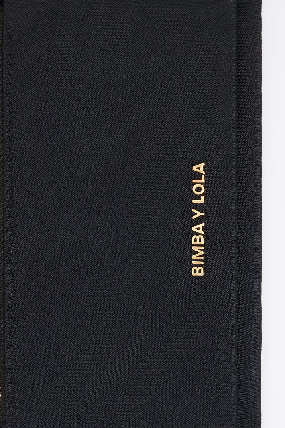 Black nylon double purse