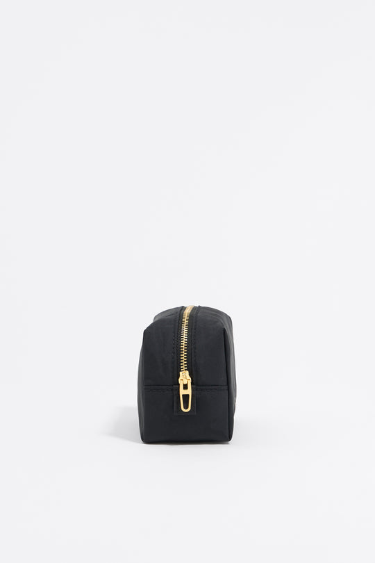 Small black nylon make-up case