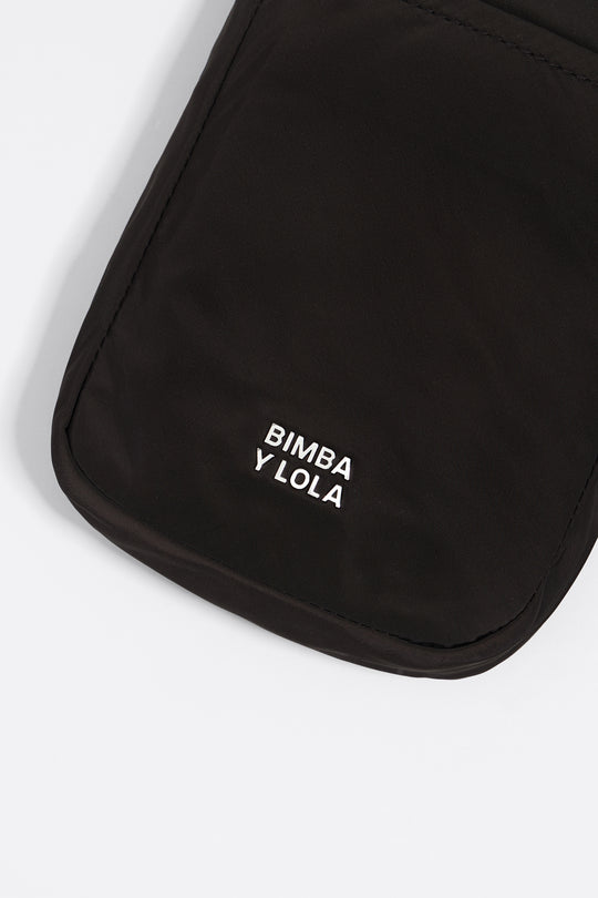 Black nylon mini bag