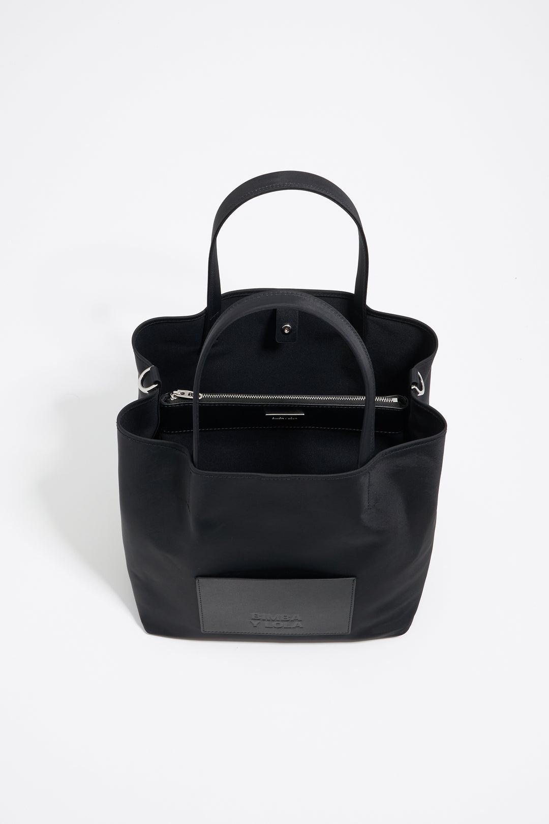 Large black nylon Chihuahua shopper bag