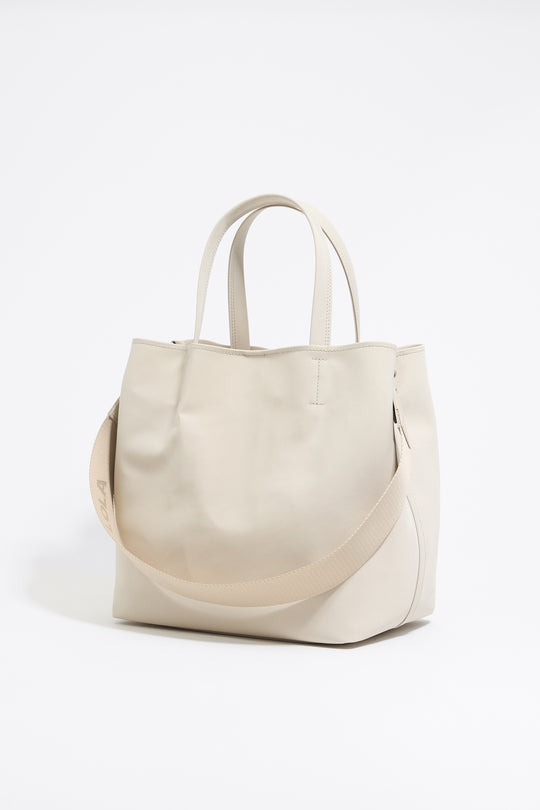 Large stone white nylon Chihuahua shopper bag