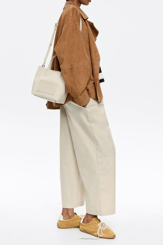Small stone white nylon Chihuahua bag