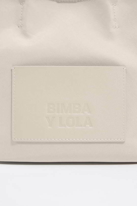 Small stone white nylon Chihuahua bag