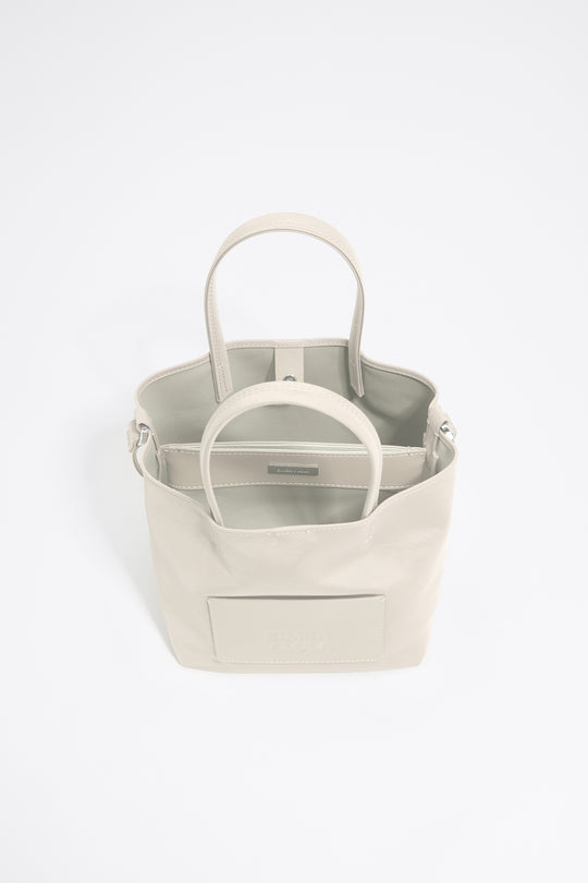 Small stone white nylon Chihuahua bag