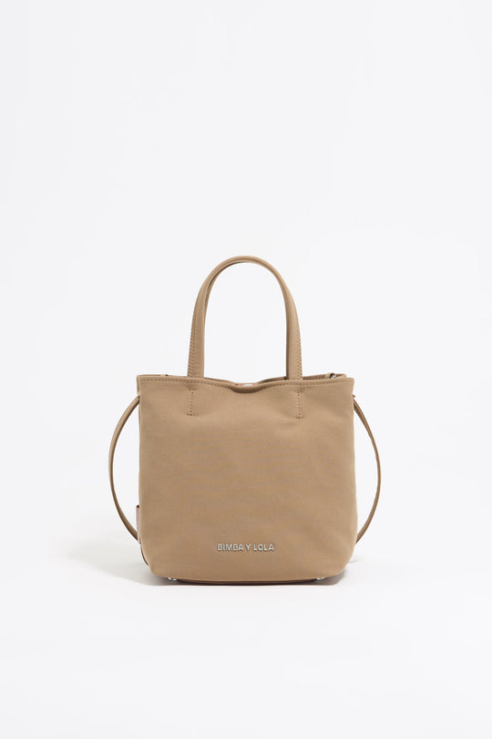 Small camel gabardine Chihuahua bag - MYHOLDAL LEBANON