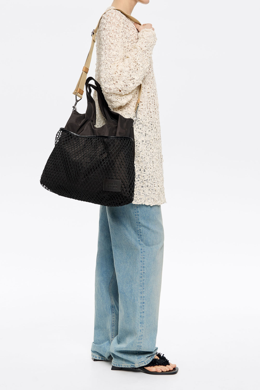 Large black nylon Paper bag