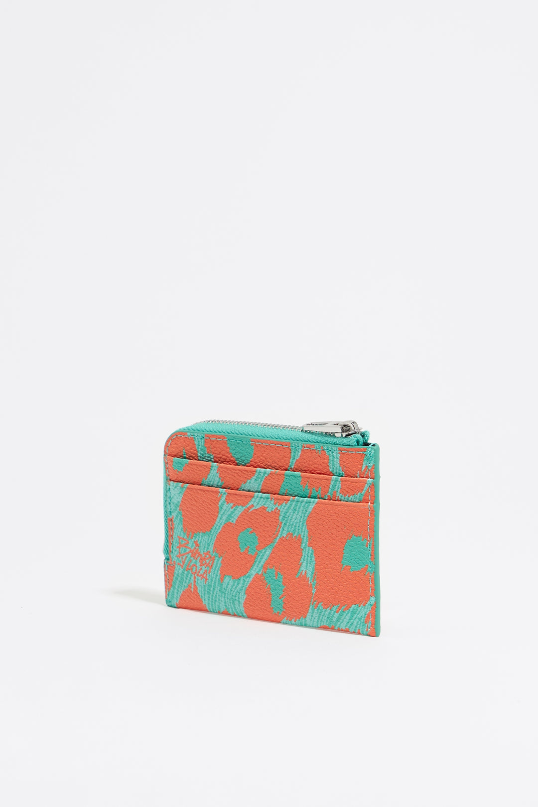 Turquoise Leopard coin purse