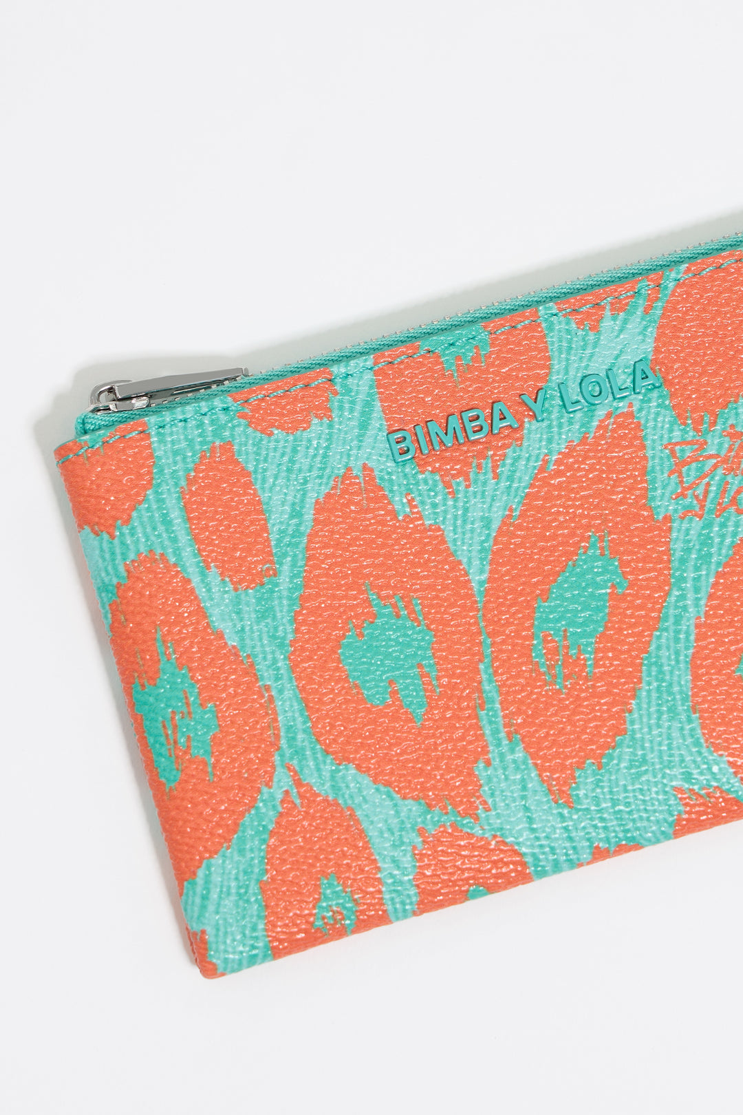 Leopard turquoise coin purse
