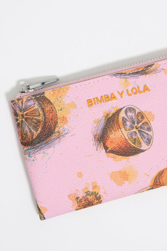 Lemons pink coin purse