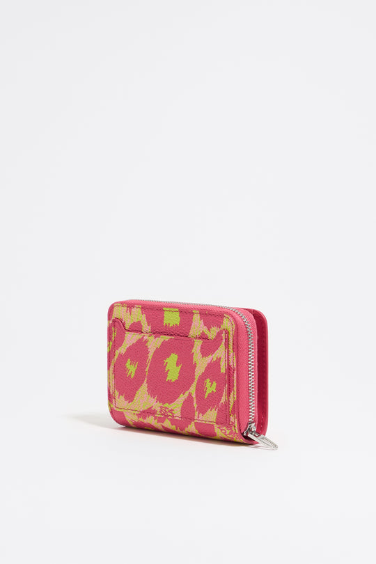 Leopard pink coin purse