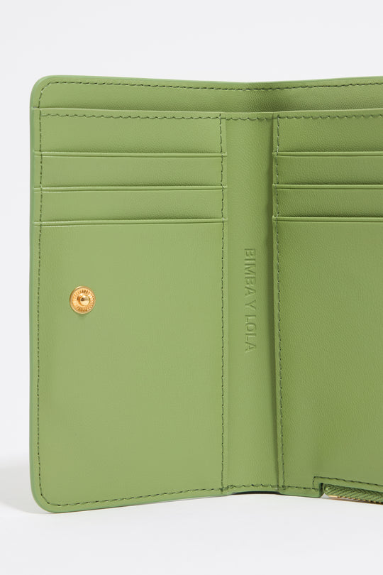 Green Leopard purse
