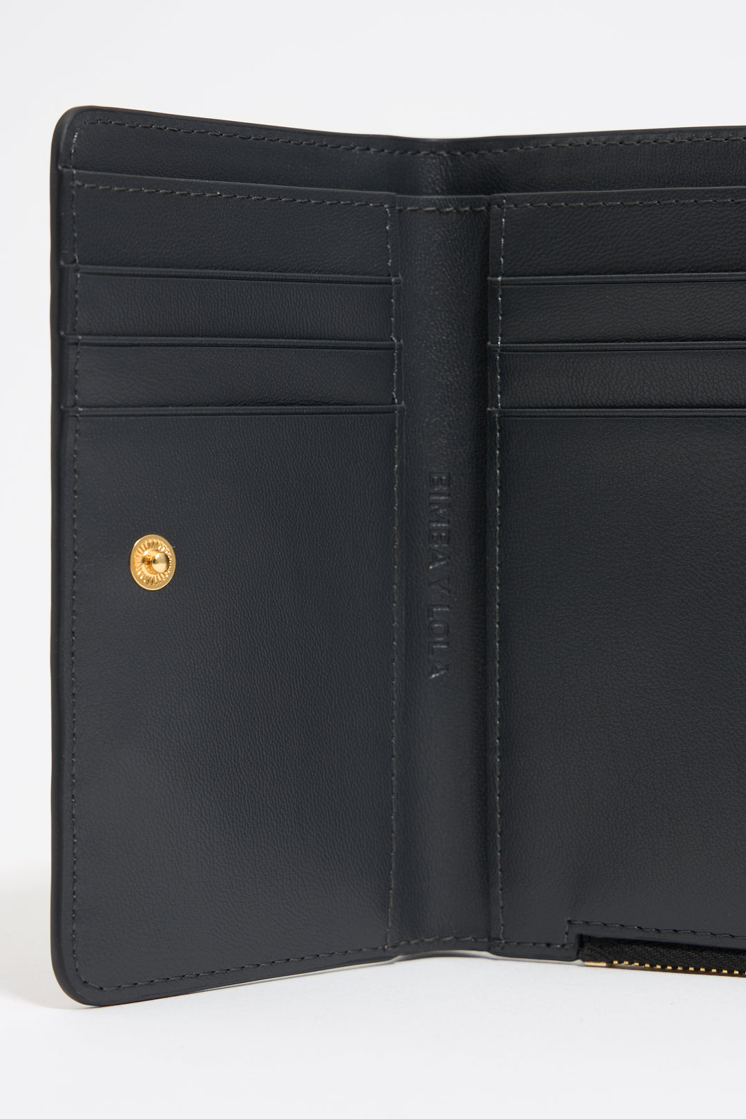 Black mock croc BIMBA logos purse