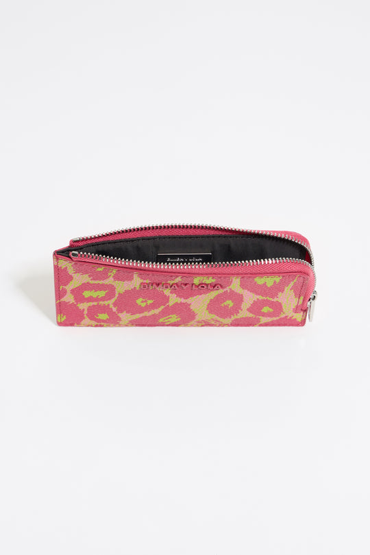 Leopard pink purse