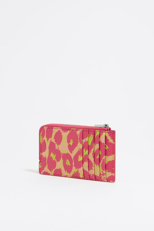 Leopard pink purse