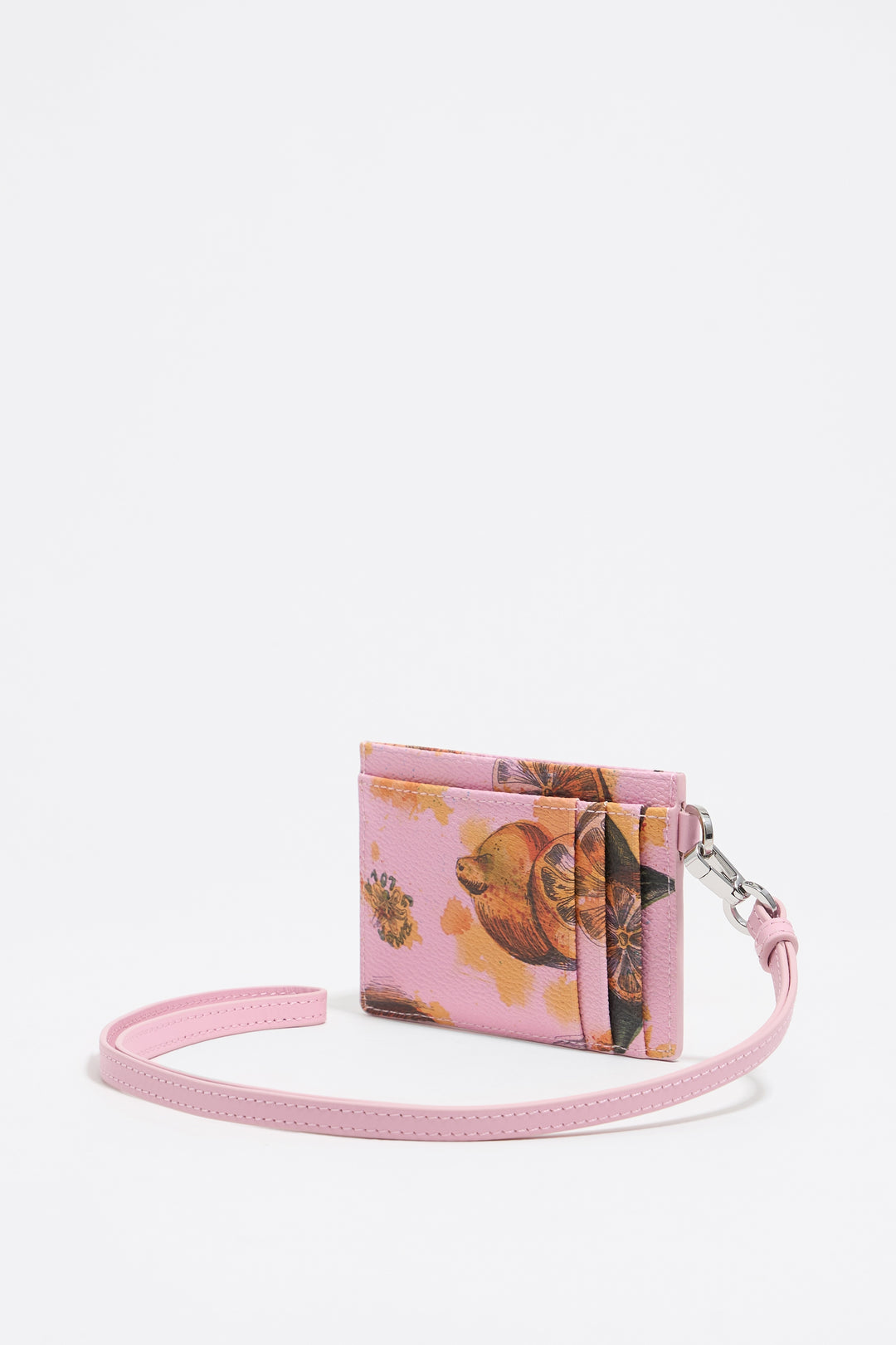 Lemons pink card holder