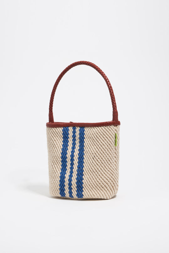 Medium ecru bucket bag