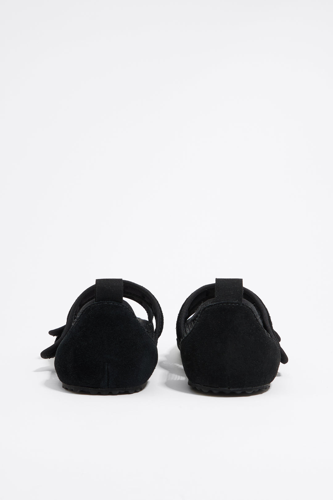 Black net sporty ballerina