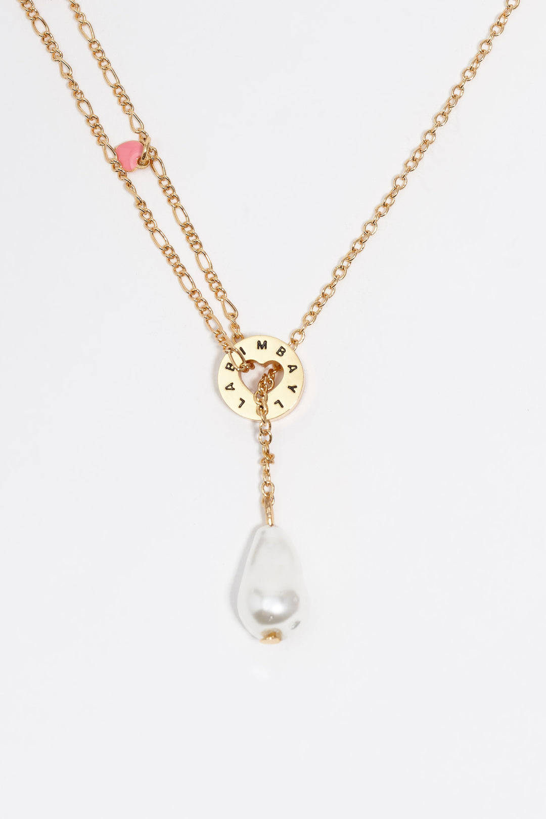 Gold chain and pearl necklace