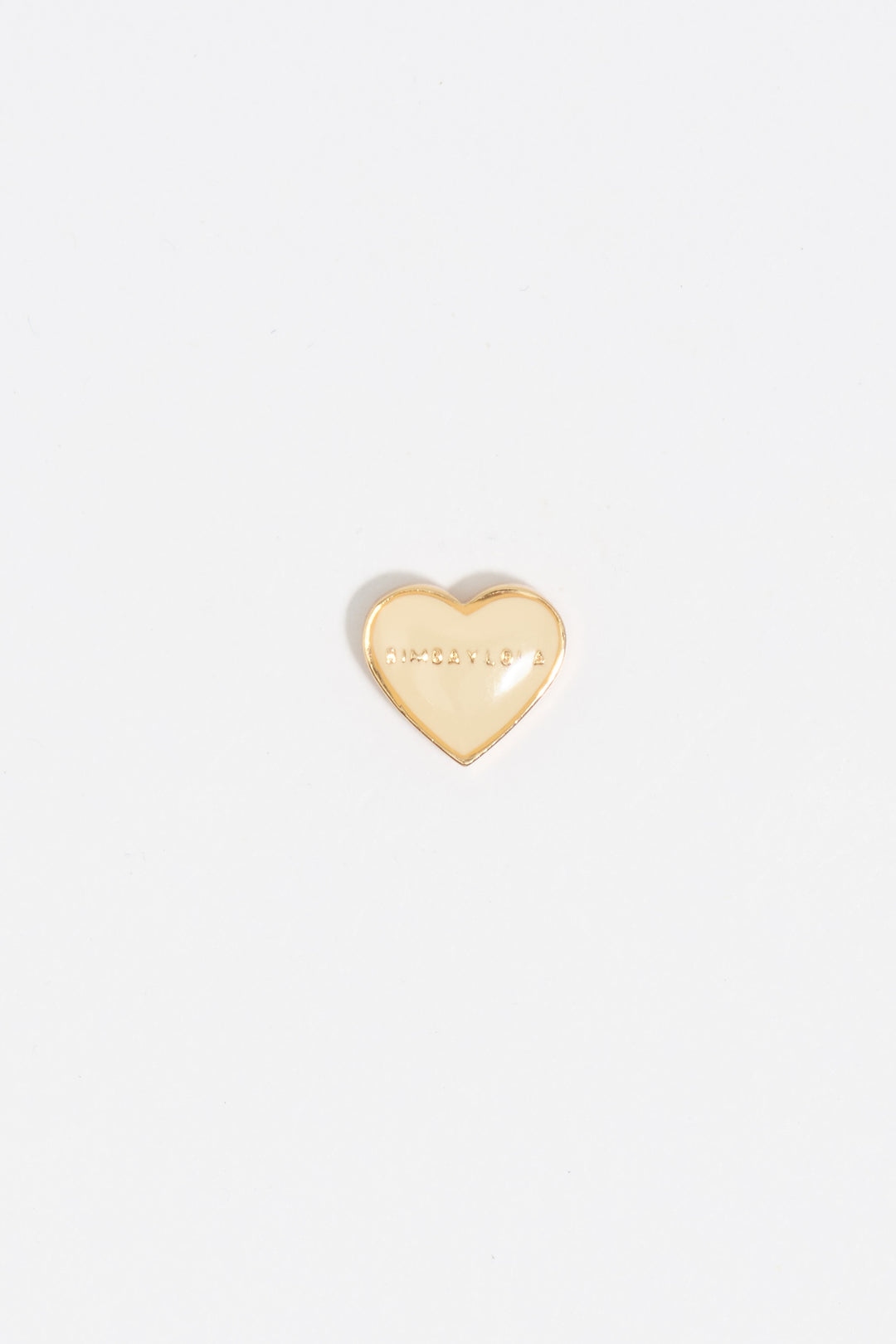 Ivory and gold heart earrings