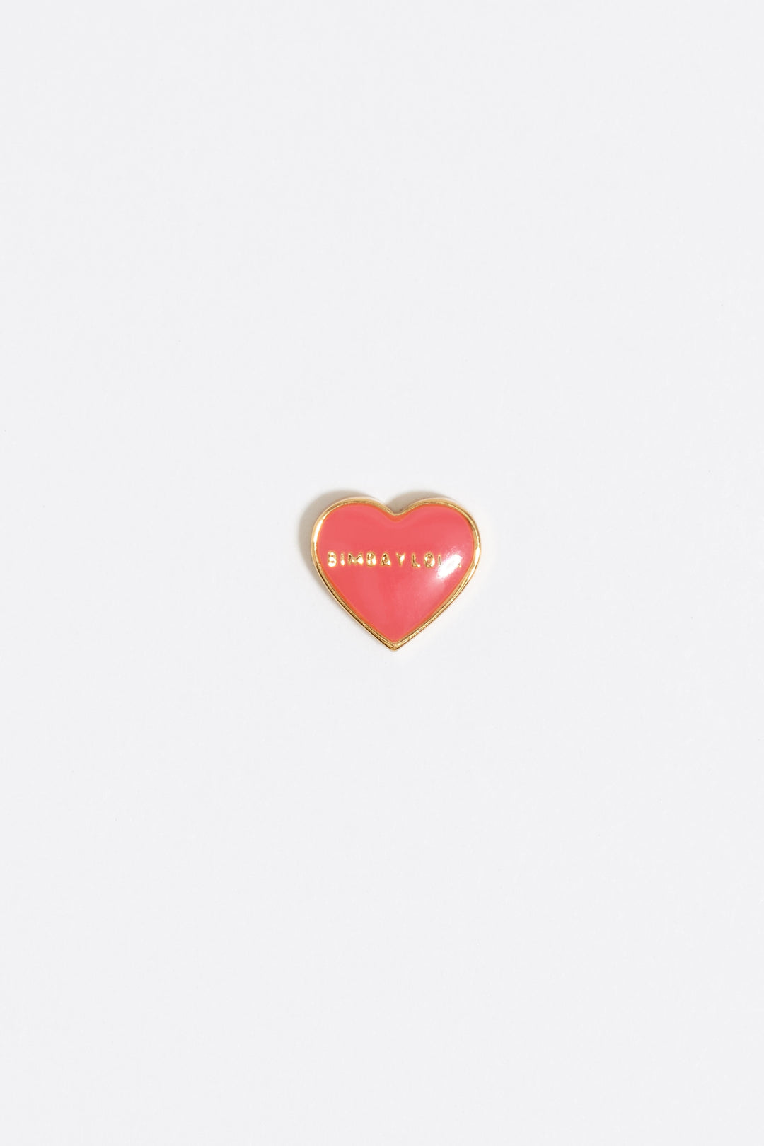 Red and gold heart earrings