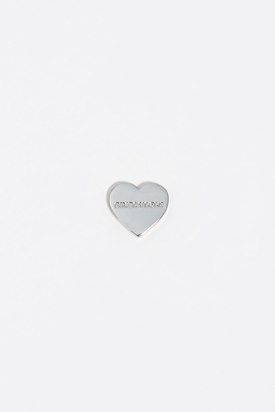 Silver heart earrings