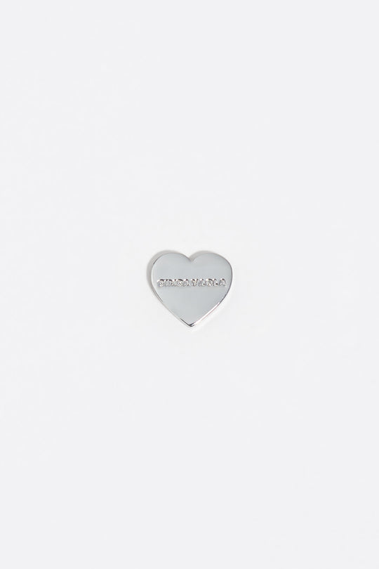 Silver heart earrings