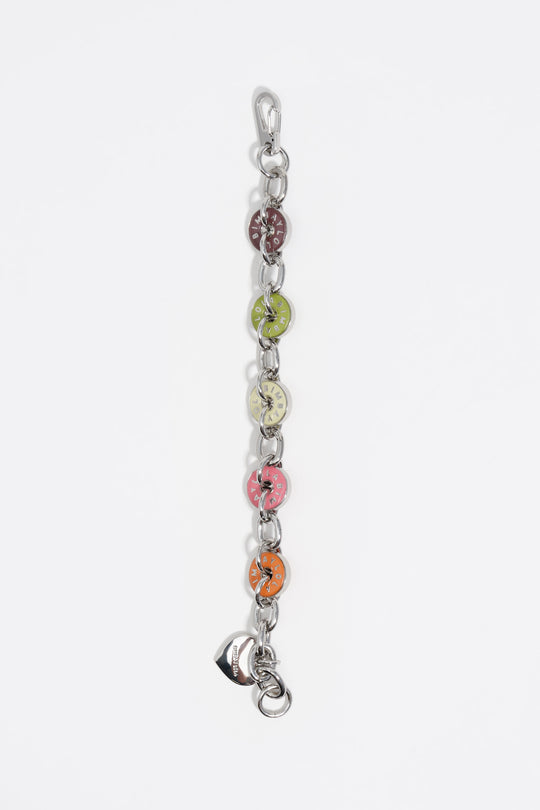 Silver-tone logos bracelet