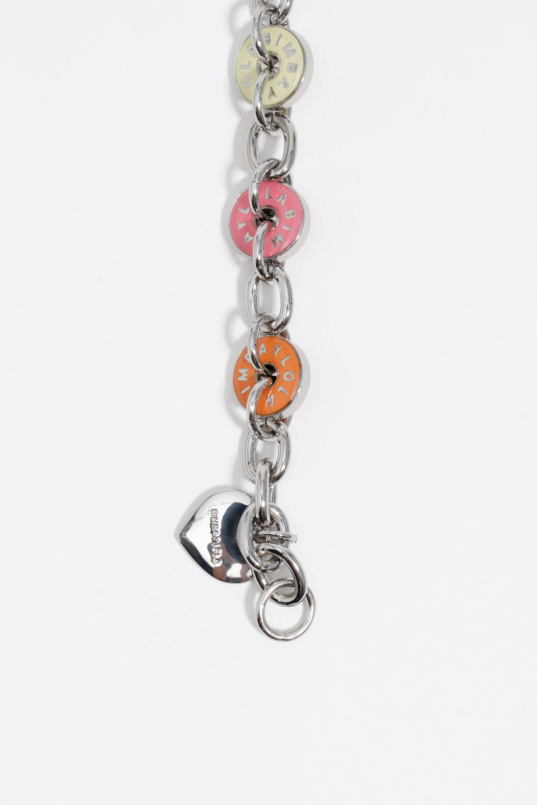 Silver-tone logos bracelet
