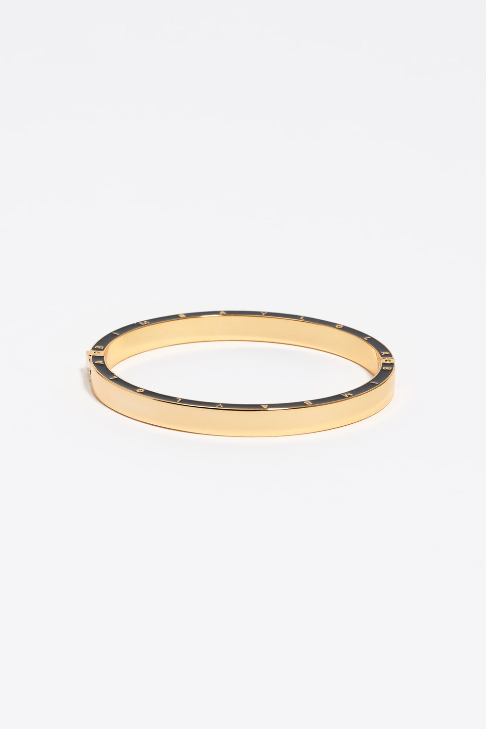 Black logo bracelet