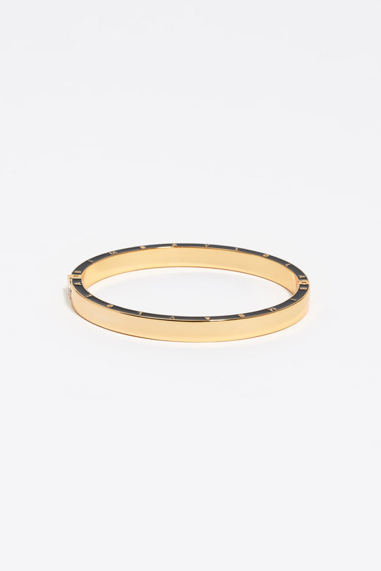 Black logo bracelet
