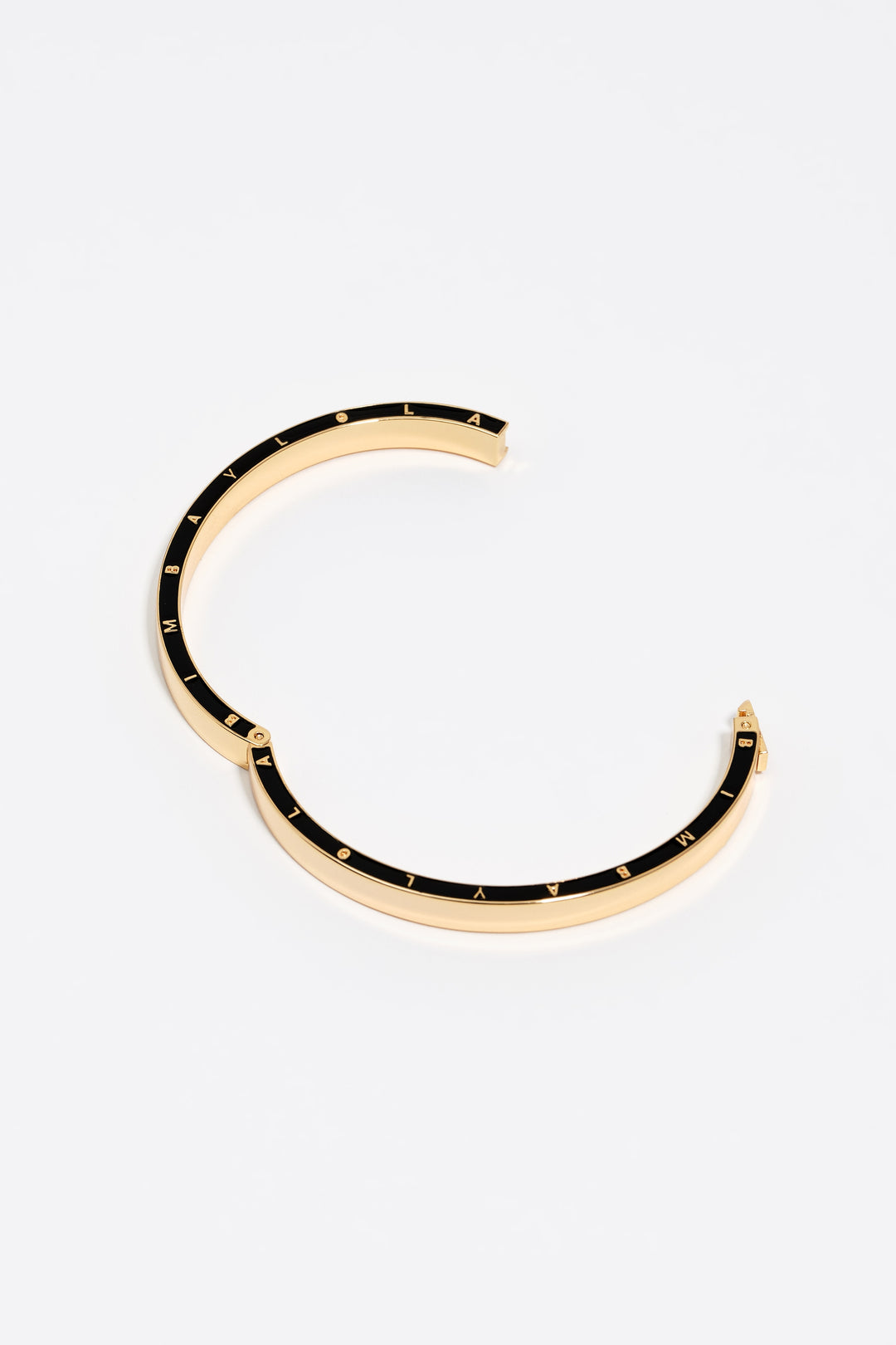 Black logo bracelet