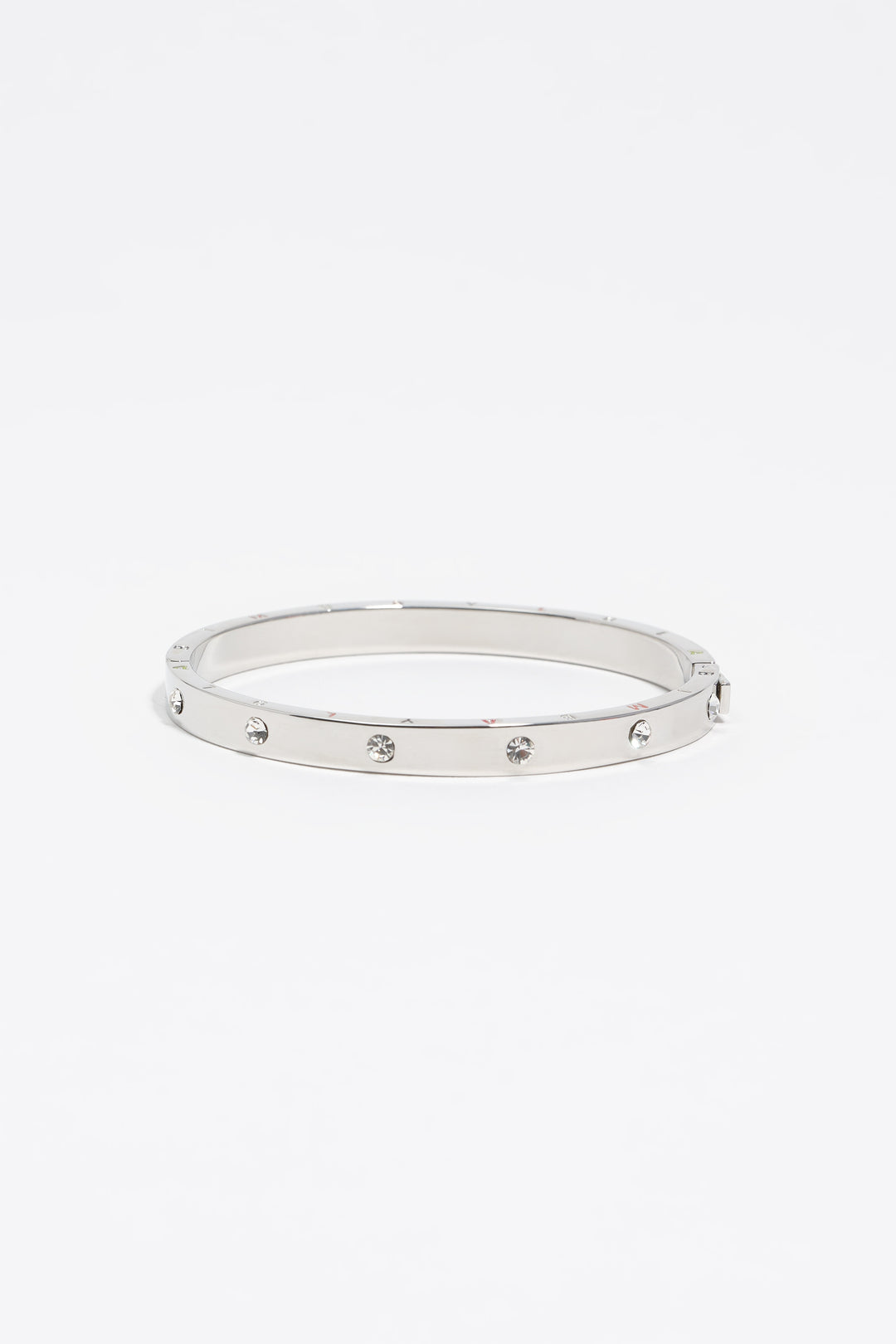 Silver crystals bracelet