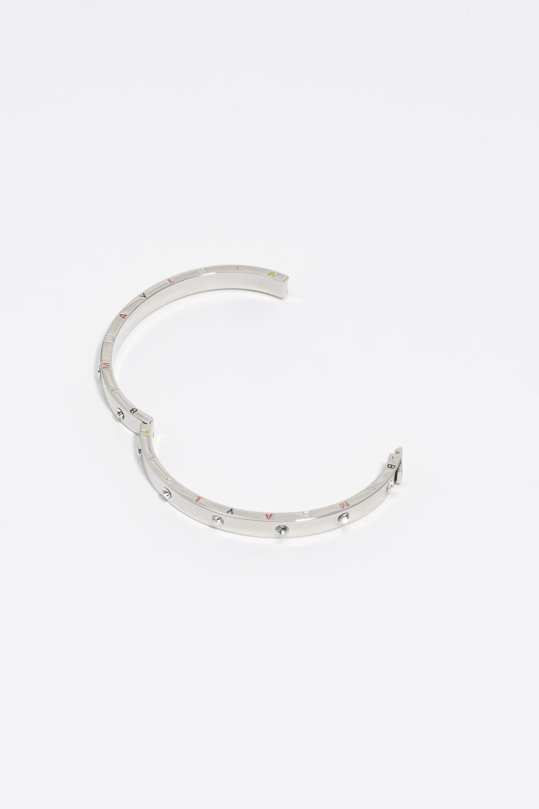 Silver crystals bracelet