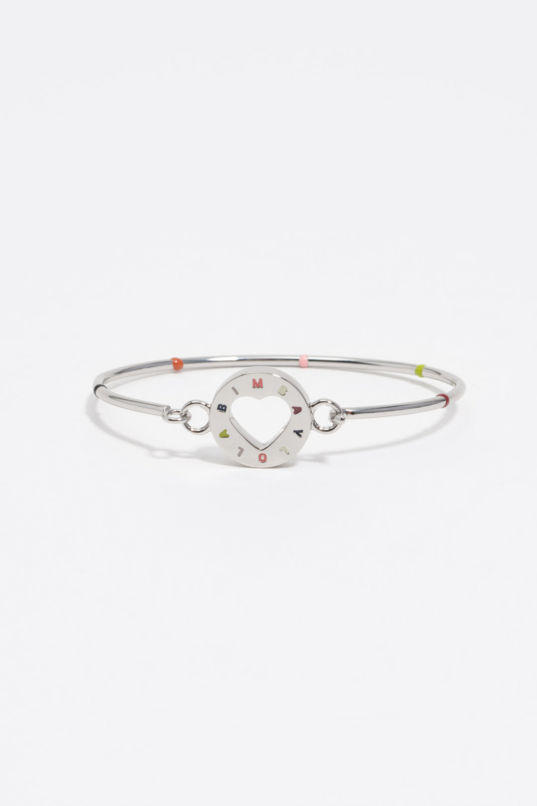 Silver logo rigid bracelet