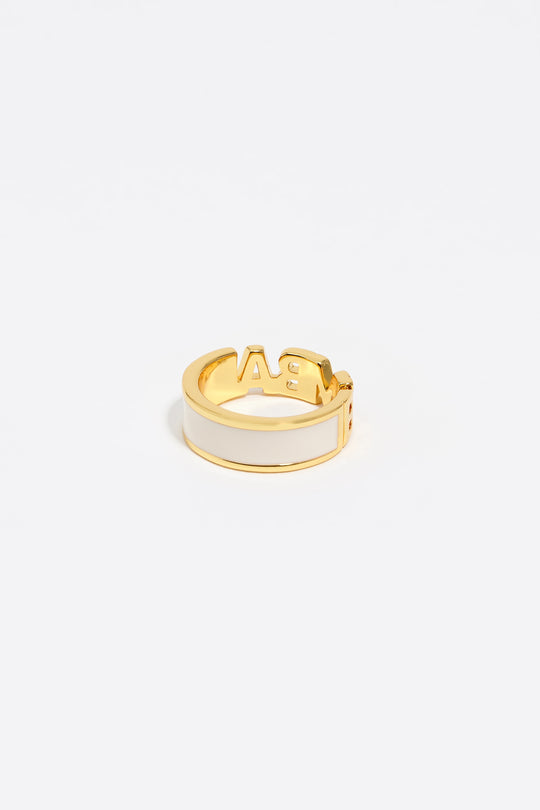 Ivory logo ring