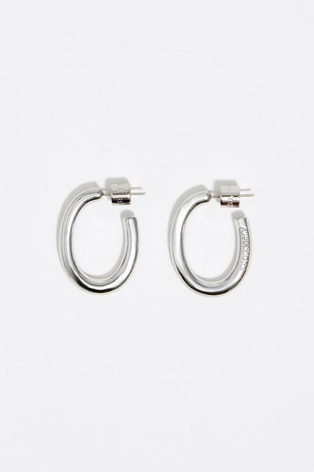 Silver hoop earrings