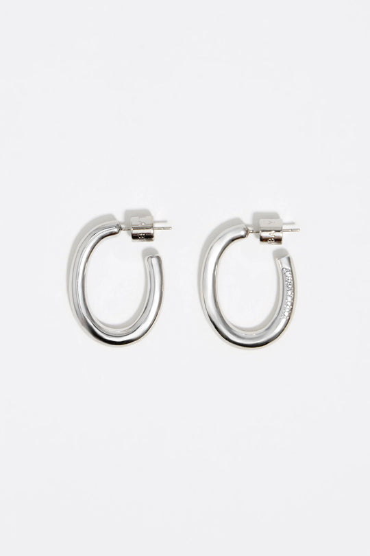 Silver hoop earrings
