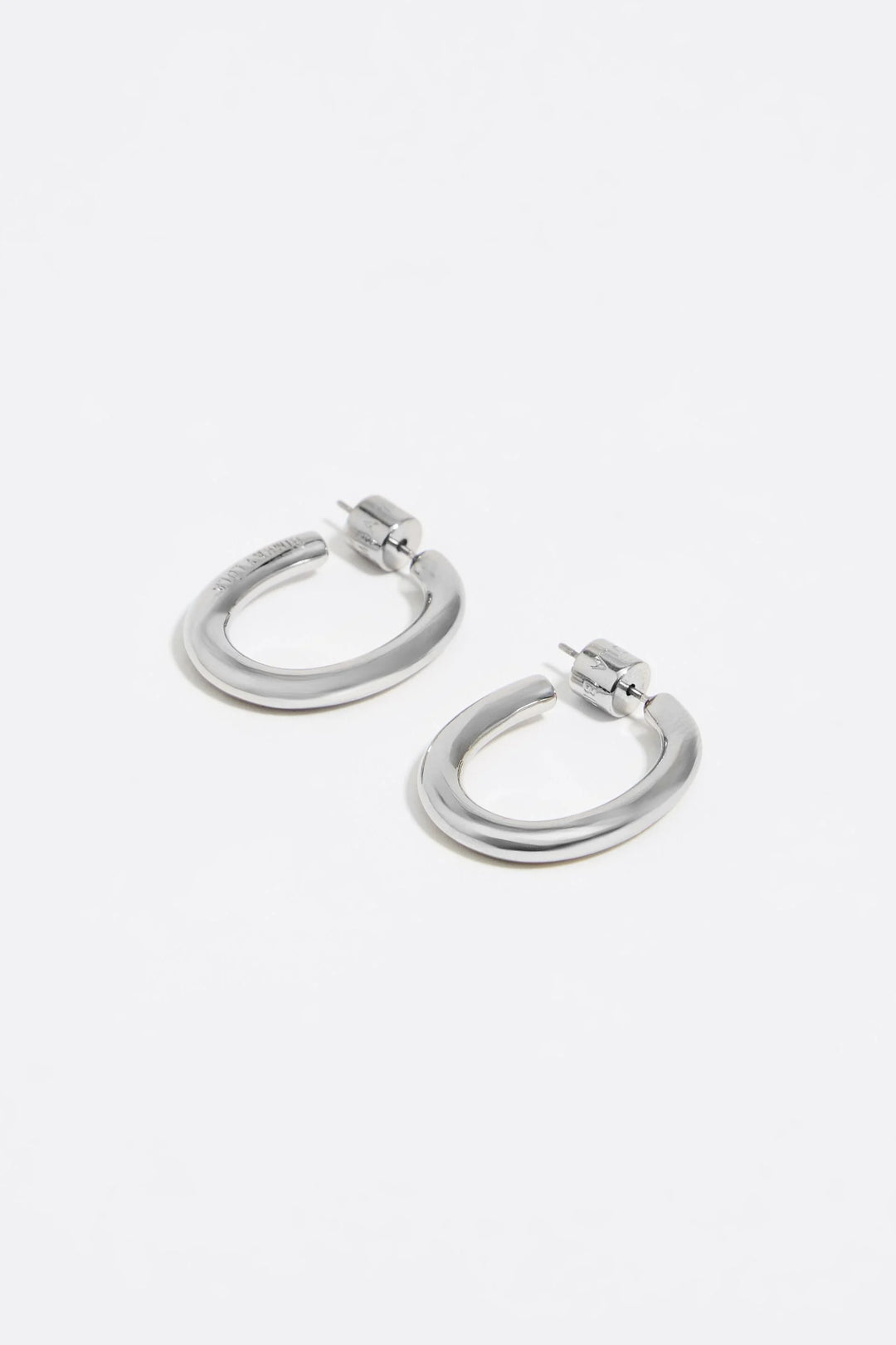 Silver hoop earrings