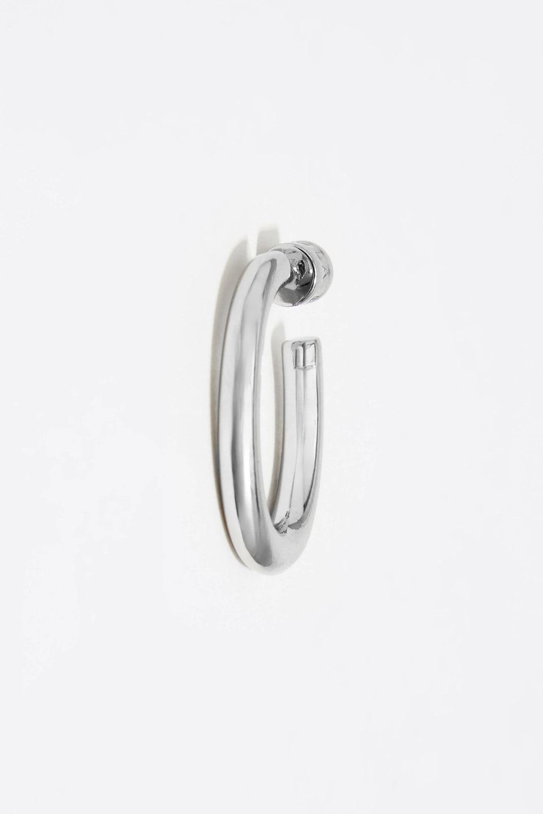Silver hoop earrings