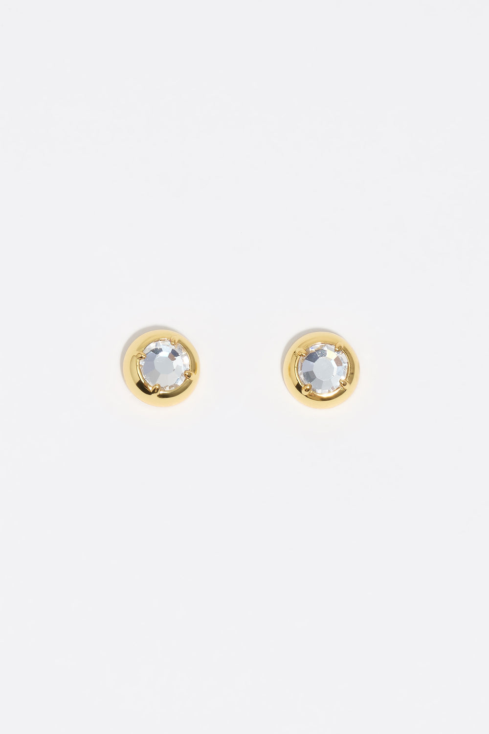 Gold crystal earrings