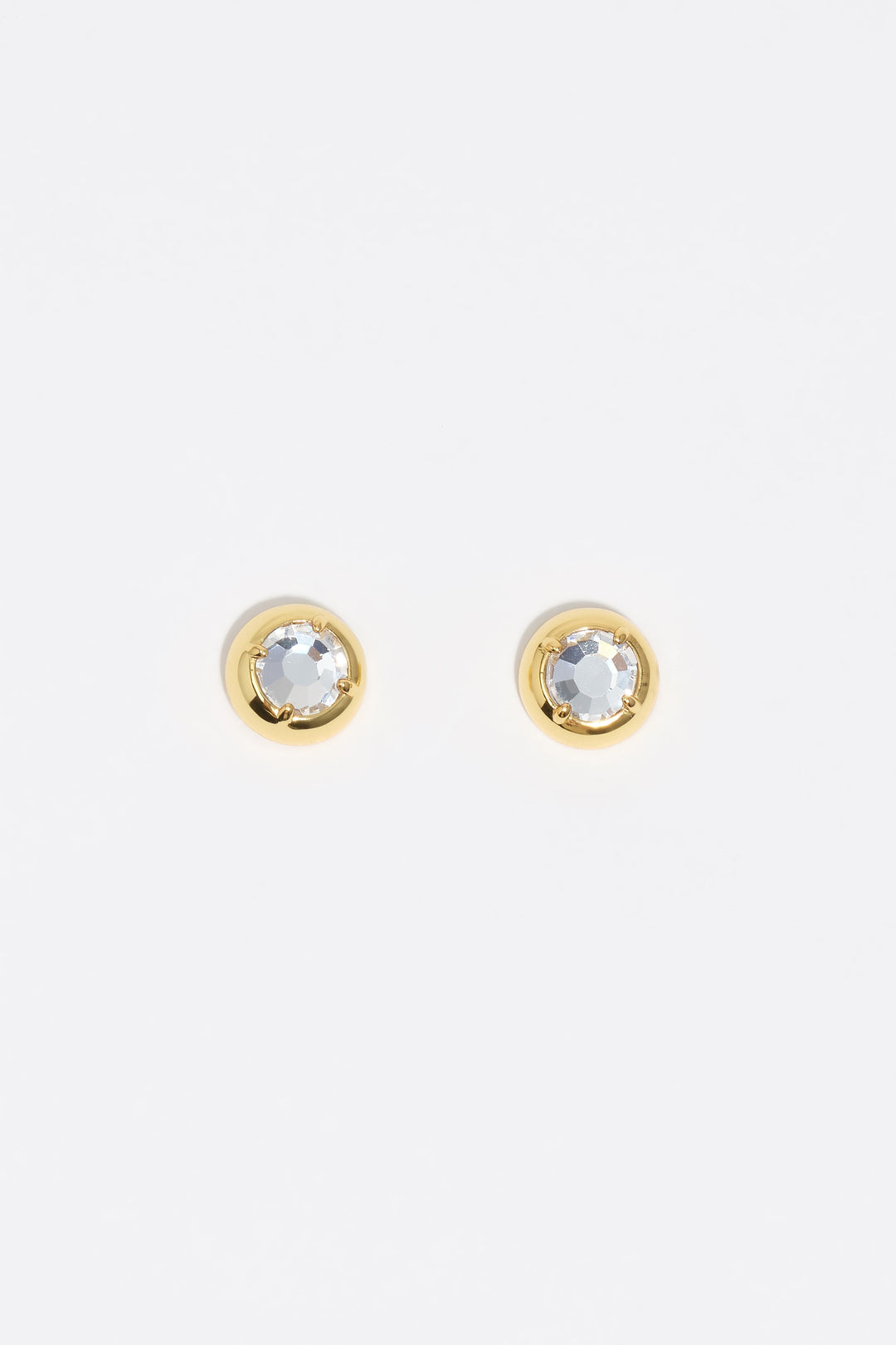 Gold crystal earrings
