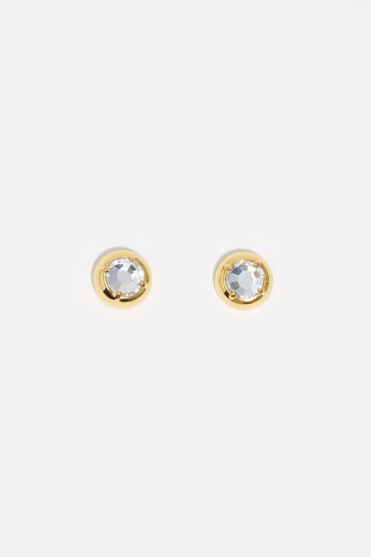 Gold crystal earrings
