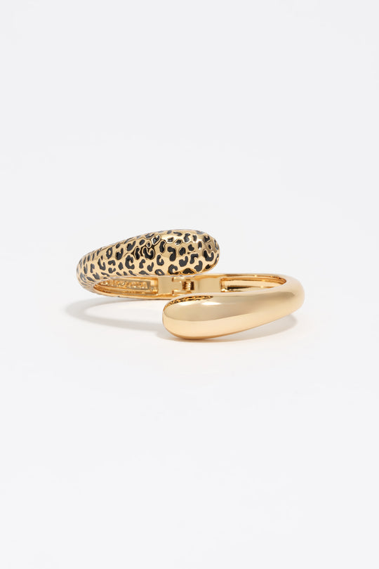 Black animal print bracelet