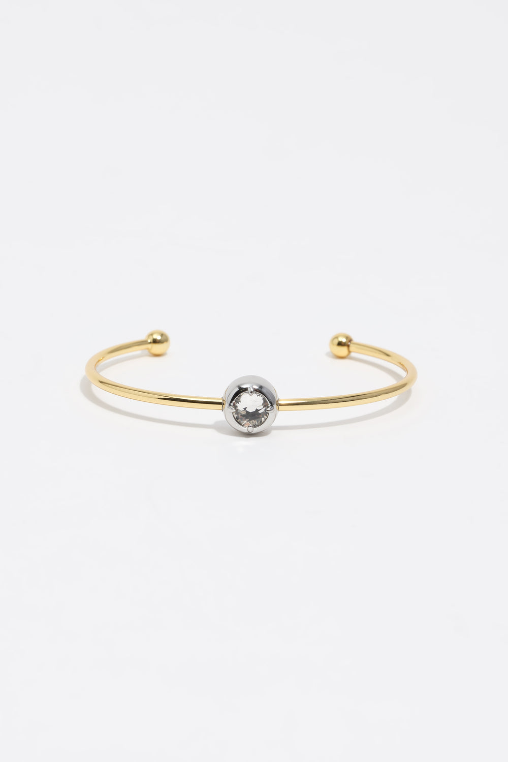 Two-tone crystal bracelet