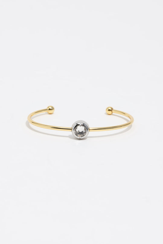 Two-tone crystal bracelet