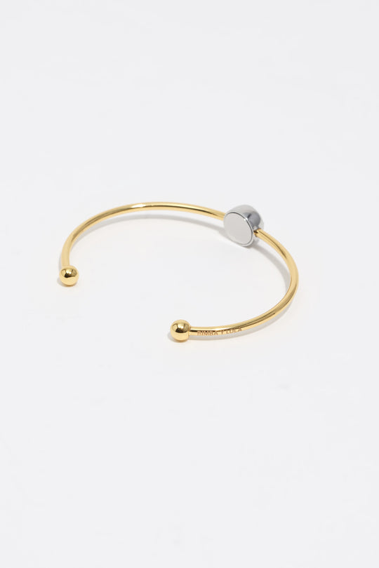 Two-tone crystal bracelet