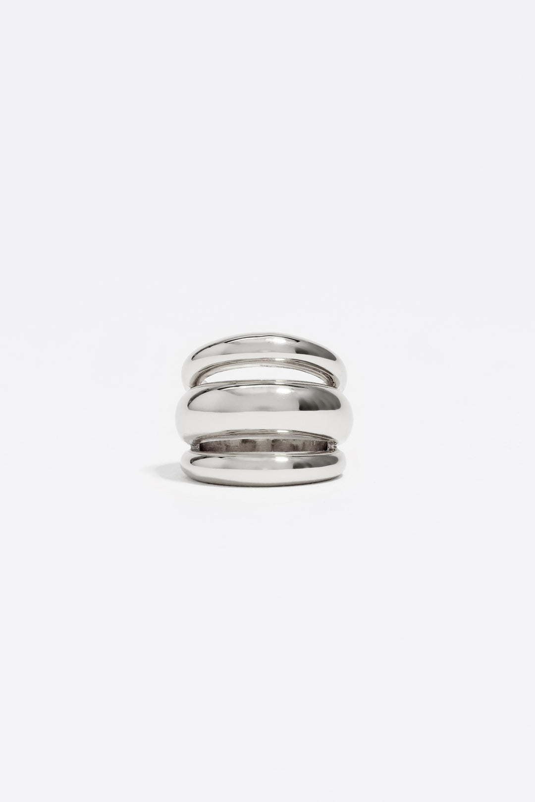 Silver bands ring